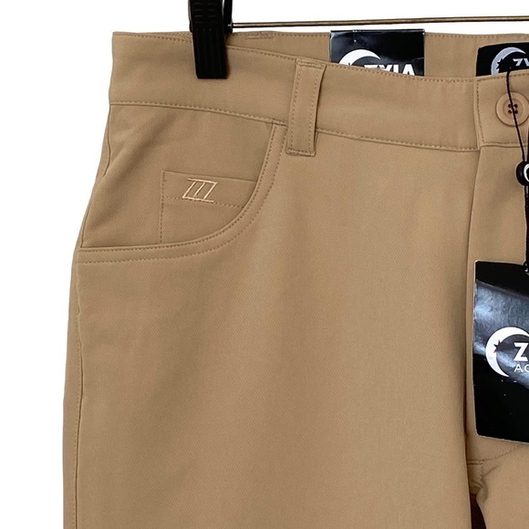 ZYIA Active Men's Khaki Office Chino Stretch Performance Pants, NWT, Siz… - Picture 11 of 13